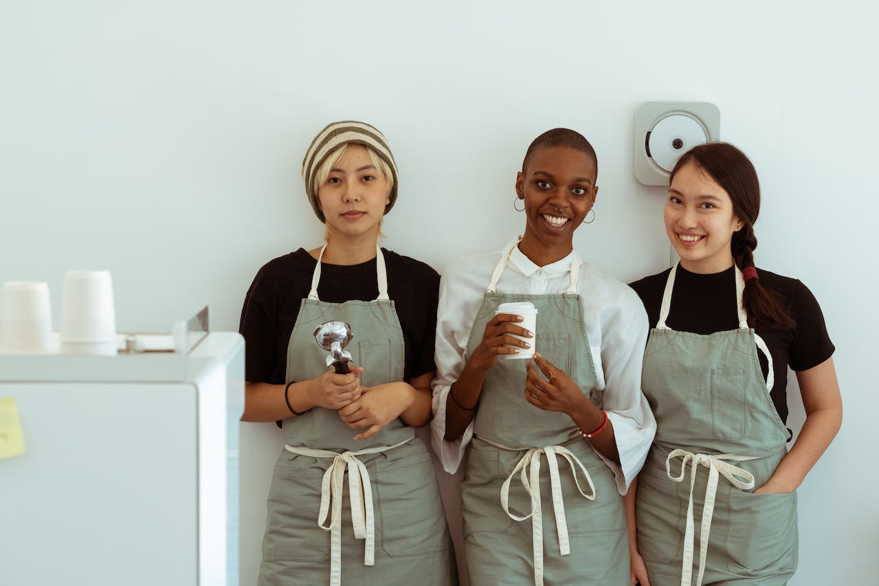 Business employees